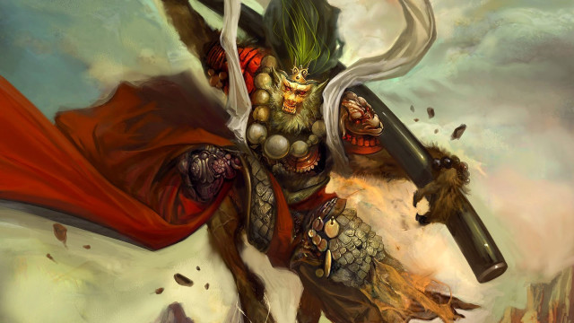 Man sword demon back action #3 free wallpaper for desktop - medium preview image