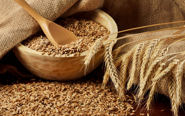 Wooden spoon wheat sack grain free wallpaper for desktop - medium preview image