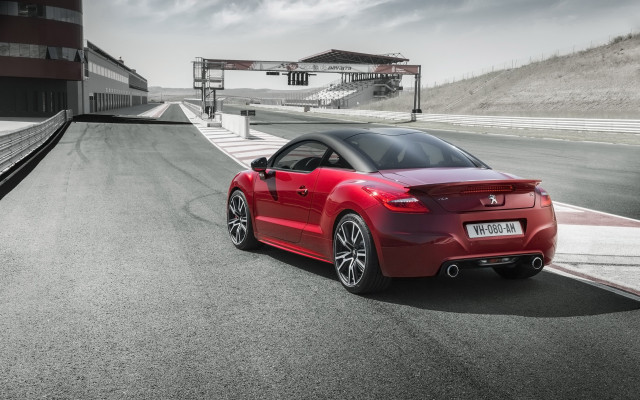 Red sports car race track #38 free wallpaper for desktop - medium preview image