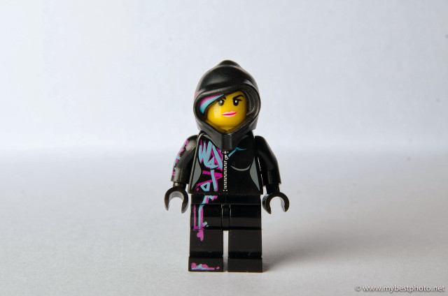 Lego figure black jacket purple free wallpaper for desktop - medium preview image