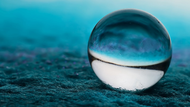 Marble blue center abstract macro free wallpaper for desktop - medium preview image