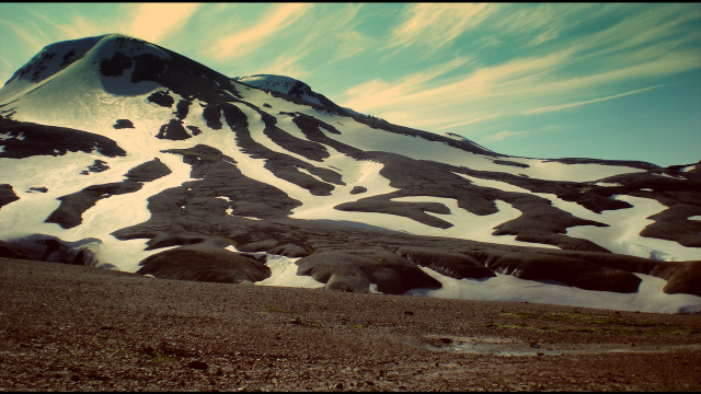 Snowy mountain blue sky clouds #12 free wallpaper for desktop - medium preview image