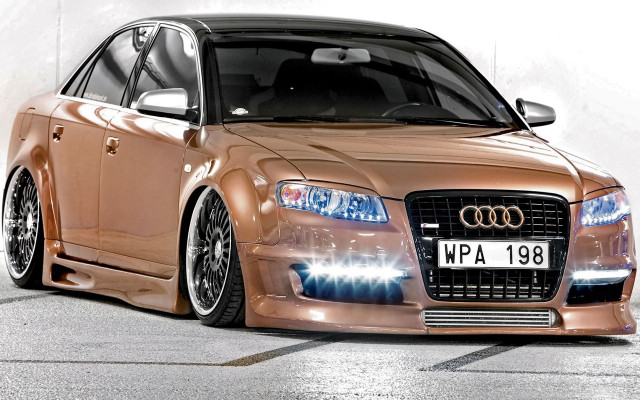 Brown car parking lot white free wallpaper for desktop - medium preview image