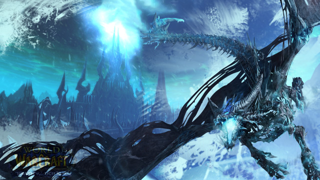 Dragon flying snowy mountain castle free wallpaper for desktop - medium preview image