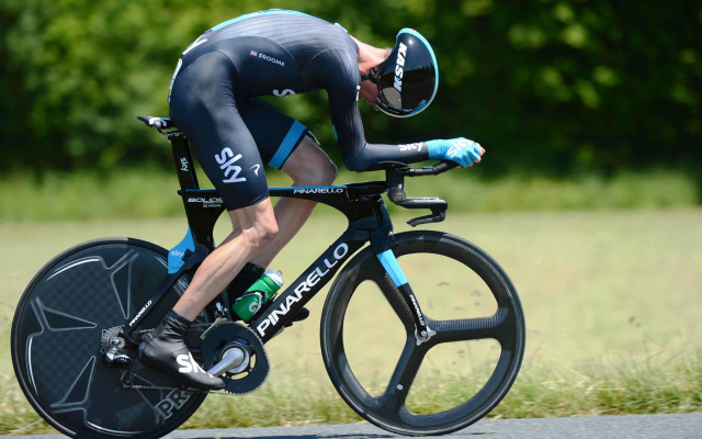 Man bike road green hills free wallpaper for desktop - medium preview image