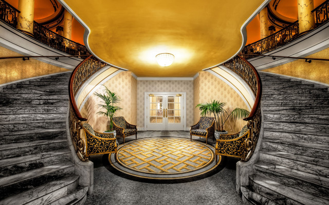 Fancy room art deco carpet free wallpaper for desktop - medium preview image