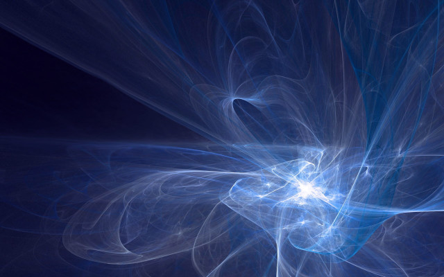 Blue flower abstract hologram generative free wallpaper for desktop - medium preview image