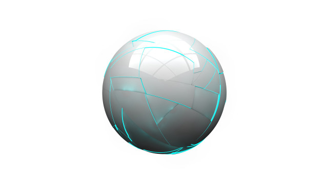 White blue egg deconstructivism raytracing free wallpaper for desktop - medium preview image