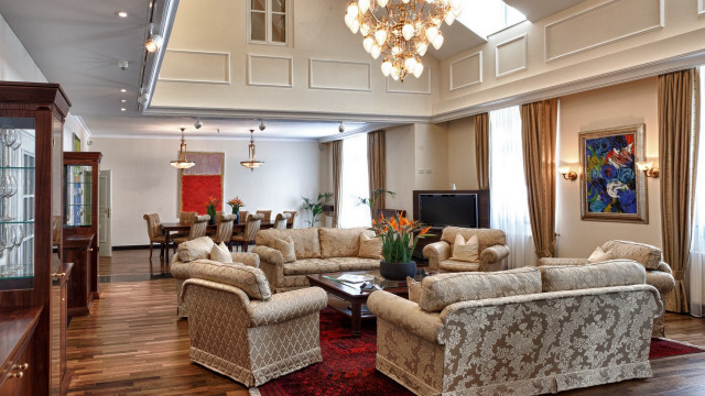 Living room furniture chandelier painting free wallpaper for desktop - medium preview image