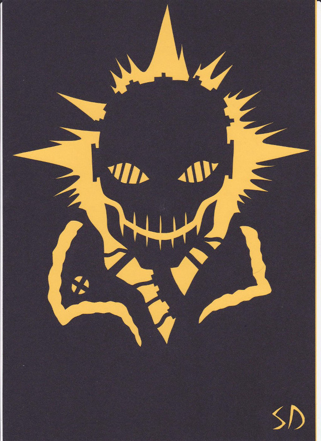 Skeleton crown cross lightning shock free wallpaper for mobile - medium preview image