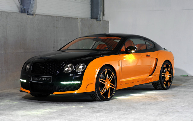 Black orange sports car garage free wallpaper for desktop - medium preview image