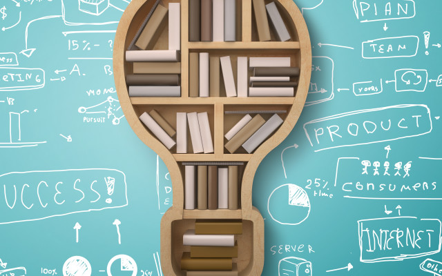 Wooden bookshelf blue background white free wallpaper for desktop - medium preview image