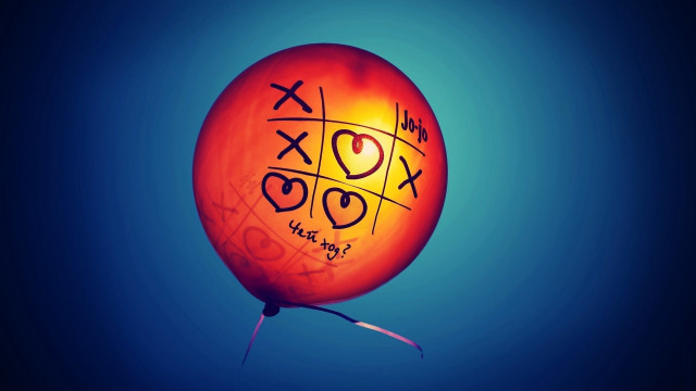 Balloon tic tac toe flying free wallpaper for desktop - medium preview image