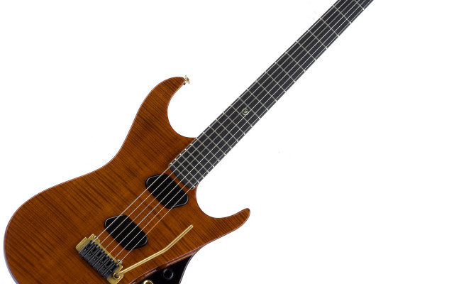 Brown black electric guitar white free wallpaper for desktop - medium preview image