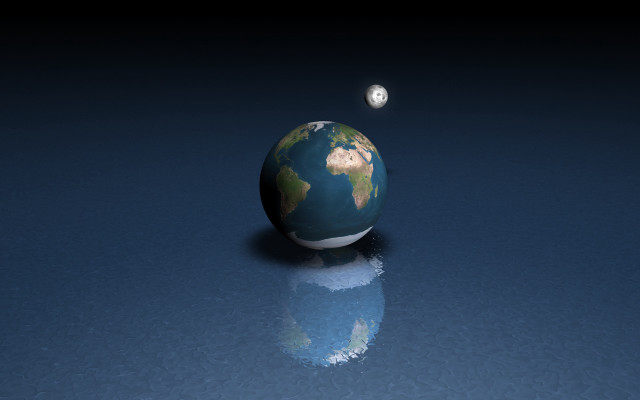 Blue white ball lightbulb earth #2 free wallpaper for desktop - medium preview image