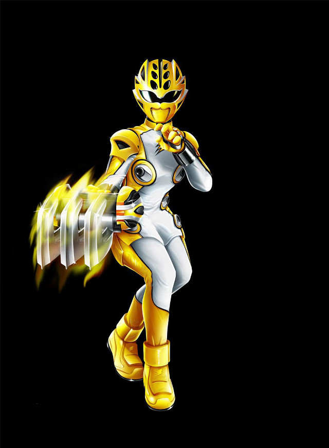 Yellow white suit helmet lightsaber free wallpaper for mobile - medium preview image