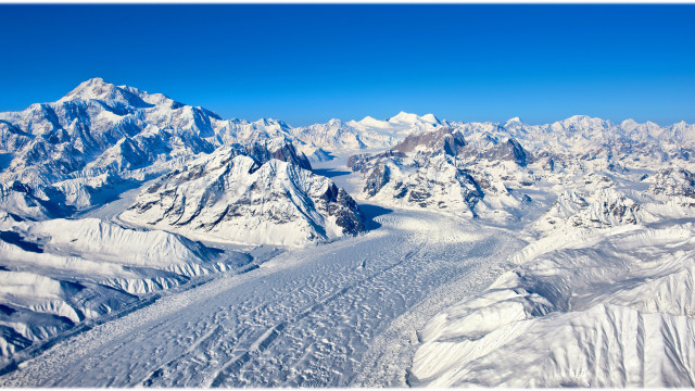 Mountain view plane window snow free wallpaper for desktop - medium preview image