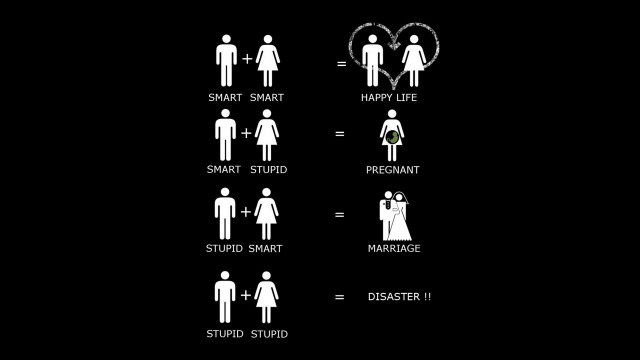 Life stages couple banksy comic free wallpaper for desktop - medium preview image
