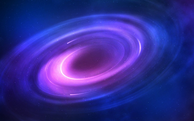 Purple blue swirls stars space free wallpaper for desktop - medium preview image