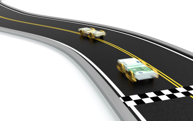 Checkered road taxi digital rendering free wallpaper for desktop - medium preview image