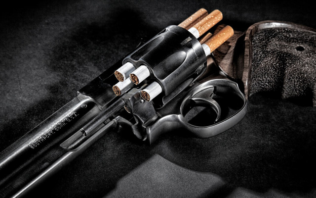 Gun hat smoke space abstract free wallpaper for desktop - medium preview image