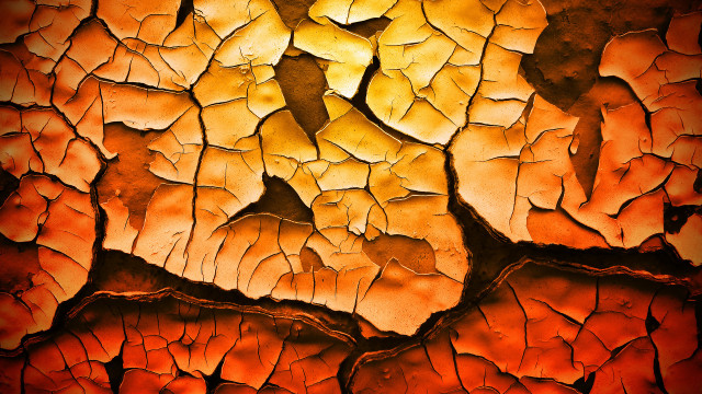 Cracked surface autumn fire honeycomb #2 free wallpaper for desktop - medium preview image