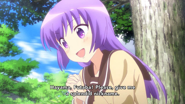 Girl purple hair tree quote free wallpaper for desktop - medium preview image