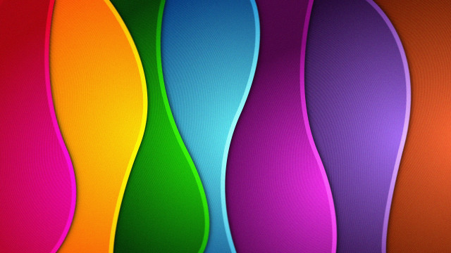 Colorful wavy lines red blue free wallpaper for desktop - medium preview image
