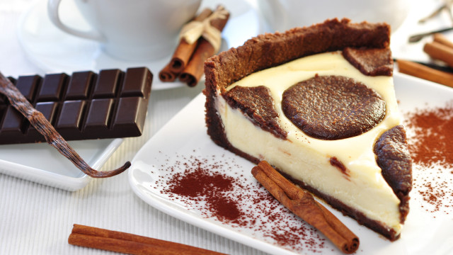 Pie plate cinnamon coffee spoon #2 free wallpaper for desktop - medium preview image