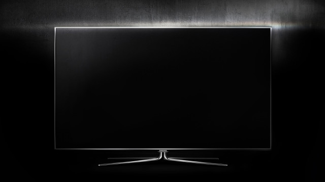 Black television silver frame dark #2 free wallpaper for desktop - medium preview image