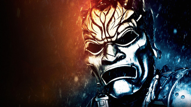 Masked man large face helmet free wallpaper for desktop - medium preview image