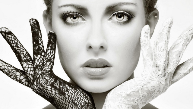 Woman glove white dress lace free wallpaper for desktop - medium preview image