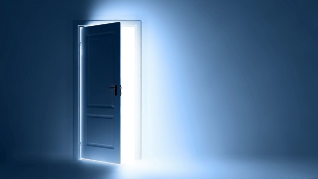 Door light blue room light free wallpaper for desktop - medium preview image