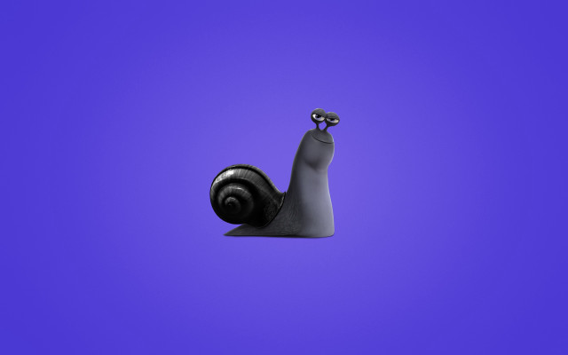 Snail black shell purple shadow free wallpaper for desktop - medium preview image
