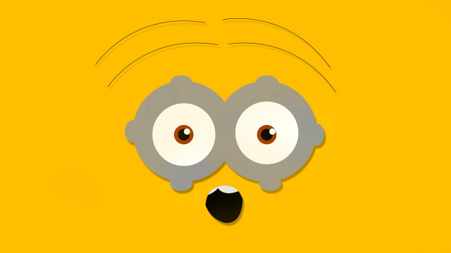 Yellow gray face brown eyes #2 free wallpaper for desktop - medium preview image
