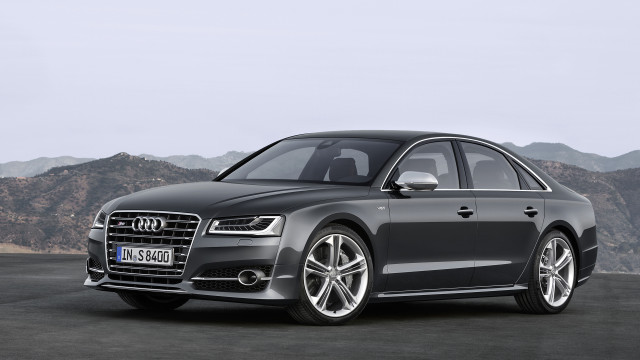 Black car mountain range clouds free wallpaper for desktop - medium preview image