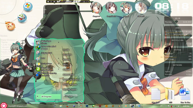 Desktop anime character girl dress free wallpaper for desktop - medium preview image