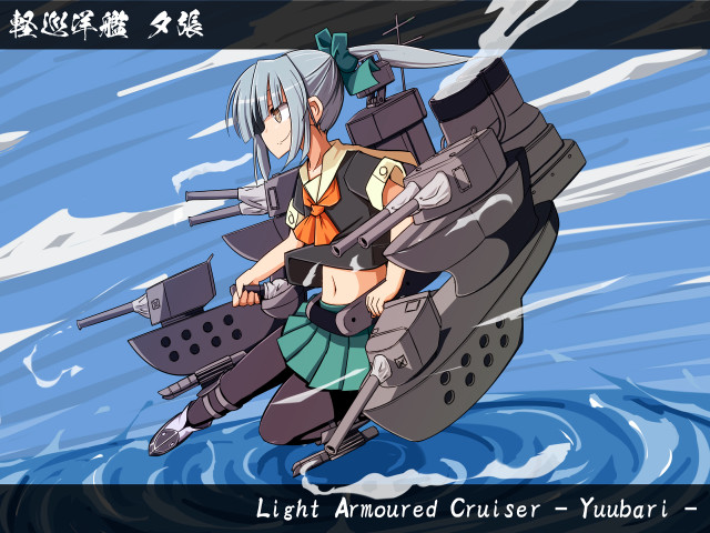 Girl floating boat water guns free wallpaper for desktop - medium preview image