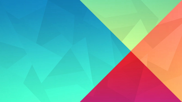Colorful triangle pattern superflat android free wallpaper for desktop - medium preview image