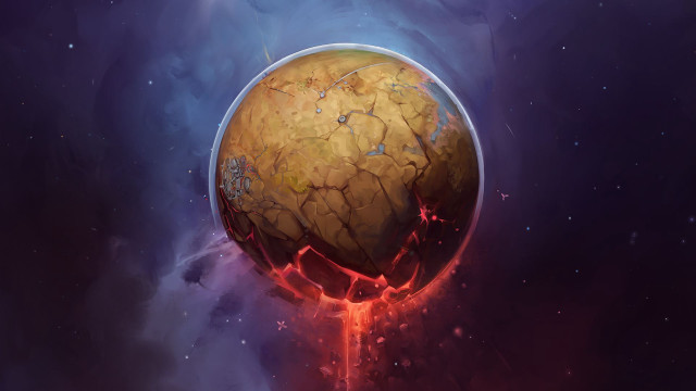 Strange object space red light free wallpaper for desktop - medium preview image