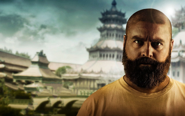 Bald man beard castle sky free wallpaper for desktop - medium preview image