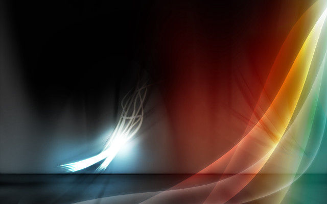 Colorful abstract bird light ray free wallpaper for desktop - medium preview image