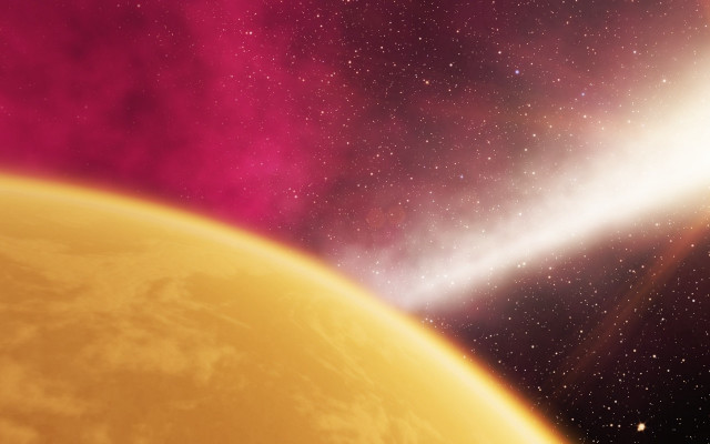 Distant object sky bright star free wallpaper for desktop - medium preview image