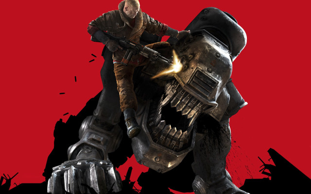 Giant robot rider armor gun free wallpaper for desktop - medium preview image