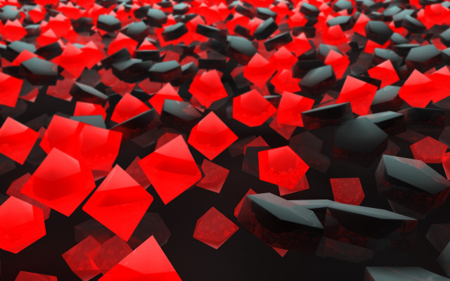 Red black objects room crystal free wallpaper for desktop - medium preview image