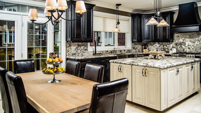 Kitchen table chairs island fruit free wallpaper for desktop - medium preview image