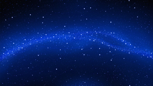 Blue stars lightning aurora space free wallpaper for desktop - medium preview image