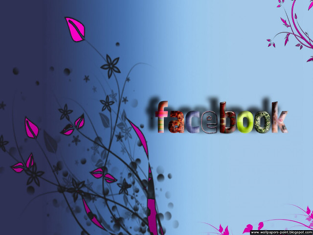 Facebook flowers butterflies logo image free wallpaper for desktop - medium preview image
