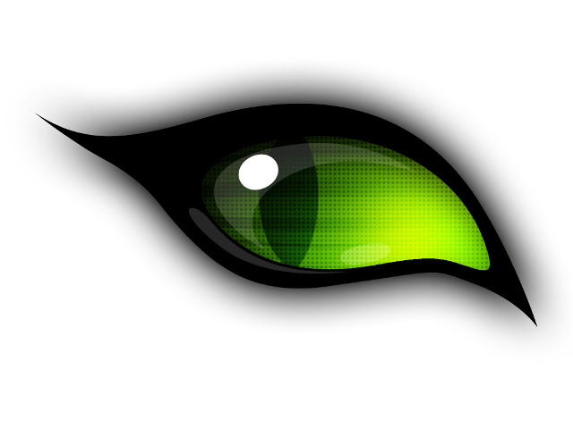 Green eyeball shadow glowing occlusion free wallpaper for desktop - medium preview image