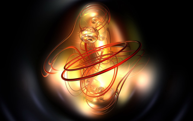 Earbuds red cord geometric abstract free wallpaper for desktop - medium preview image